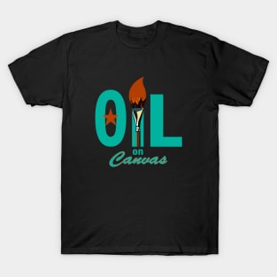 Oil on Canvas Logo (Clear Background) T-Shirt